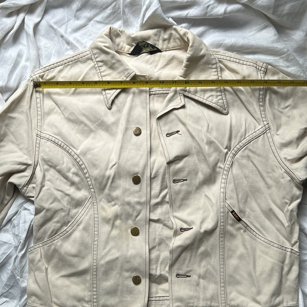 VTG LEE Canvas/Denim Trucker Jacket Size S - Picture 6 of 11